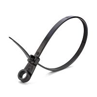 Стяжки нейлоновые под винт Fortisflex КСО 4*150 (ч) (100шт.)  картинка